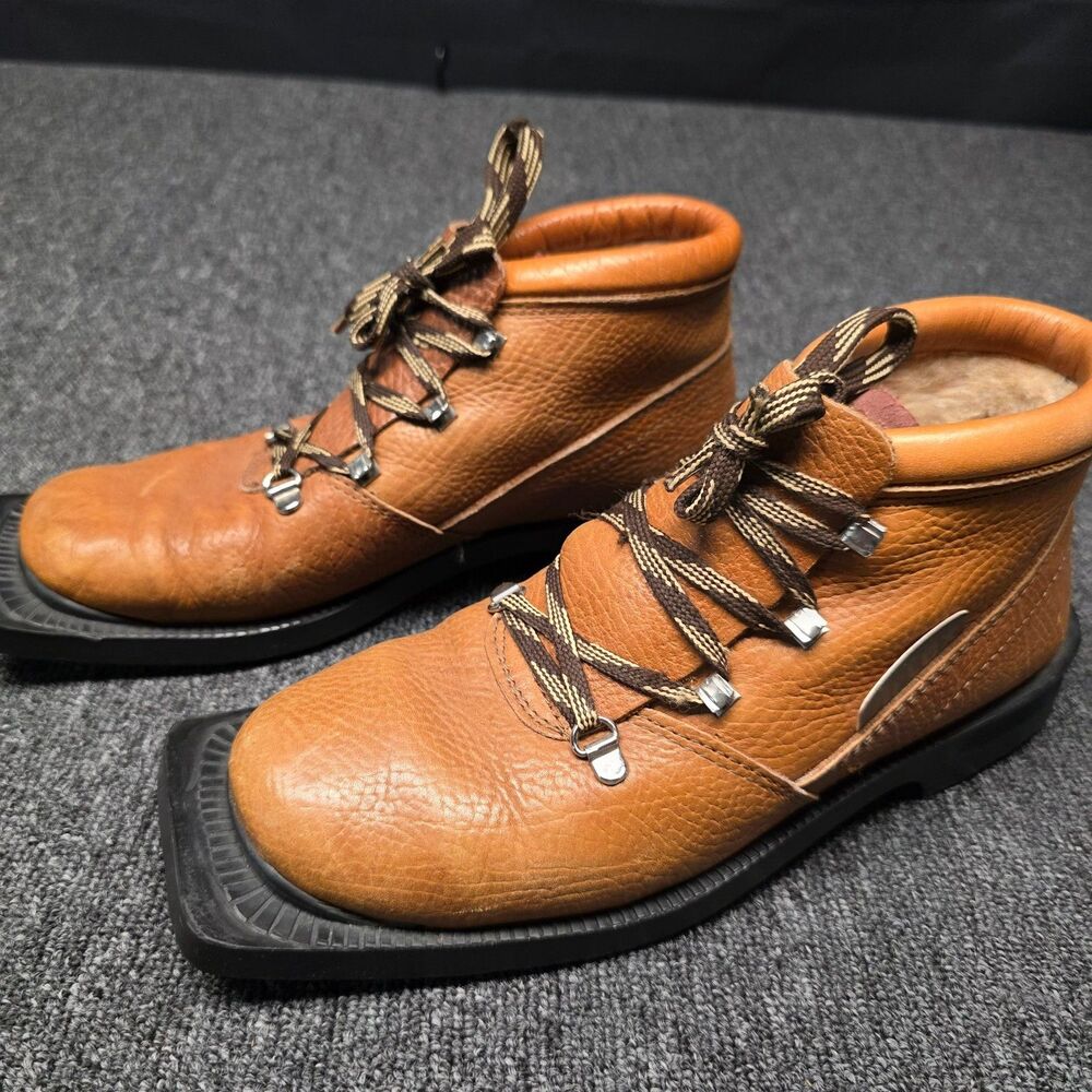 VTG Artex Selecta Davos Cross Country Ski Boots Womens 39 M Italy Leather Sz 8.5